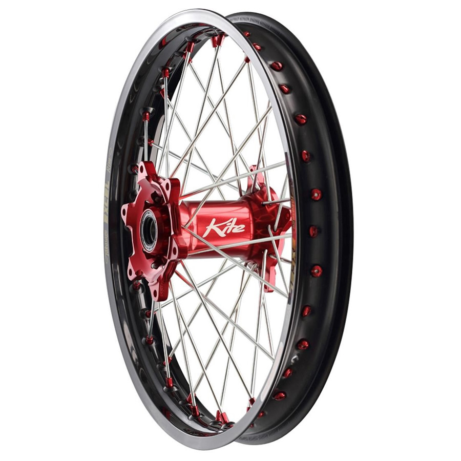 RODA TRASEIRA KITE MX ELITE - 2.15'' X 18'' - VERMELHO